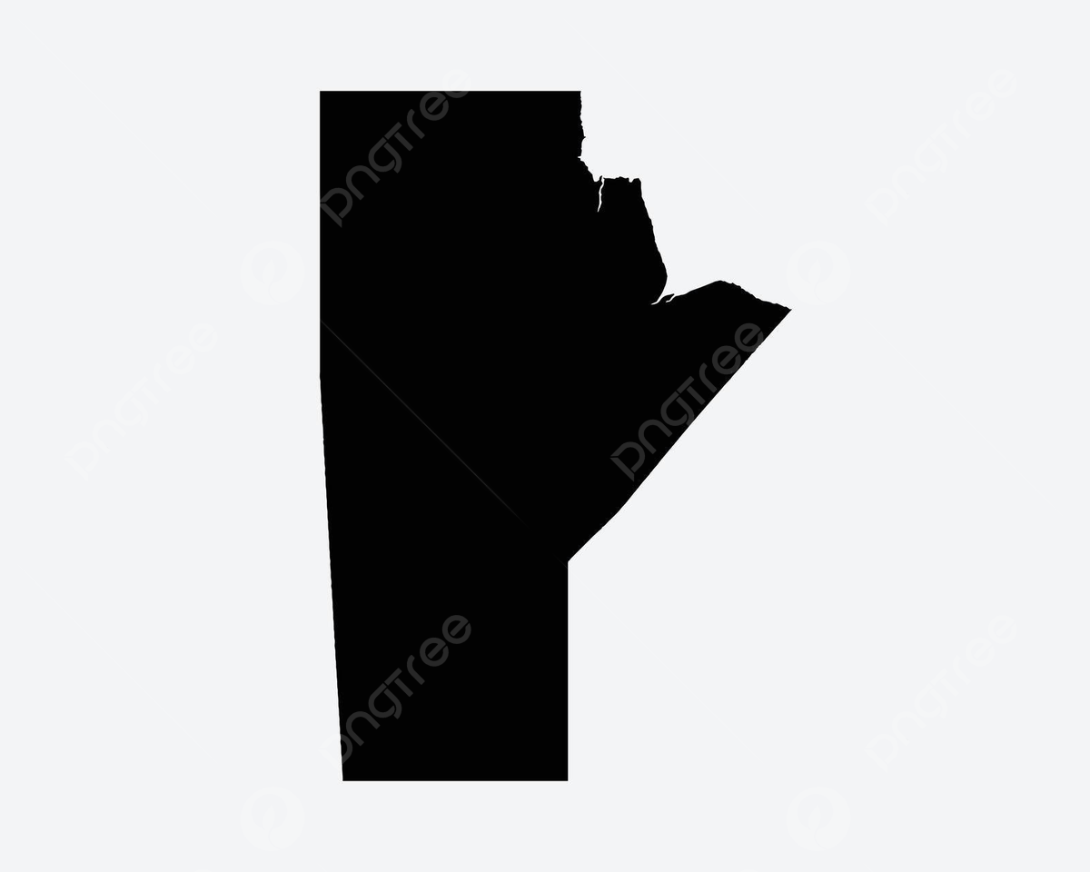 Manitoba canada map black white background line symbol vector white background line symbol png and vector with transparent background for free download