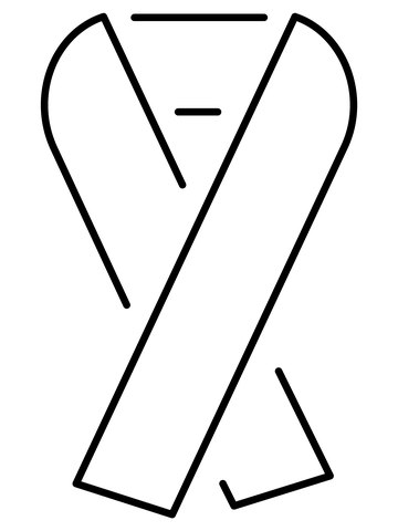 Reminder ribbon emoji coloring page free printable coloring pages