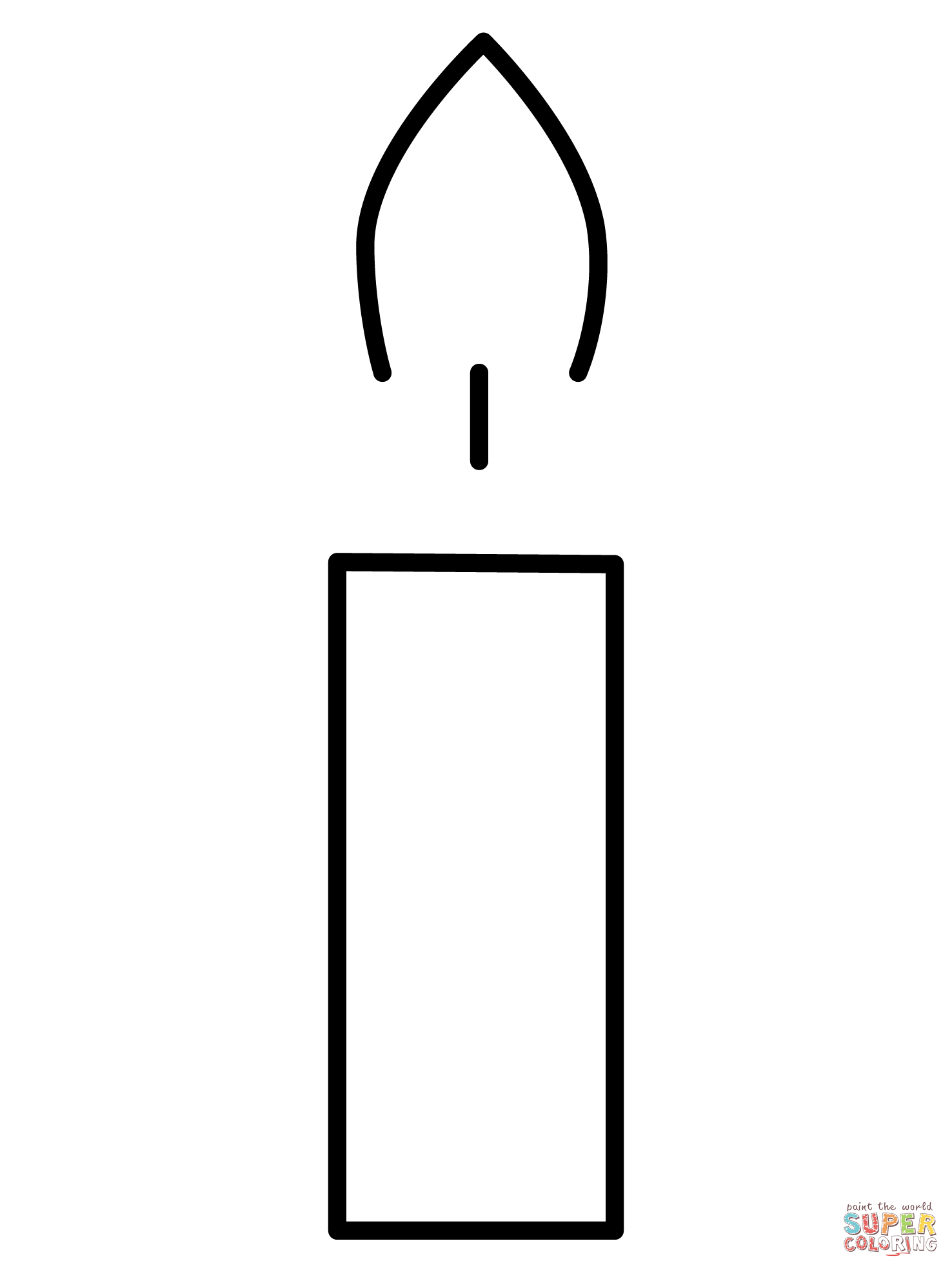 Candle emoji coloring page free printable coloring pages