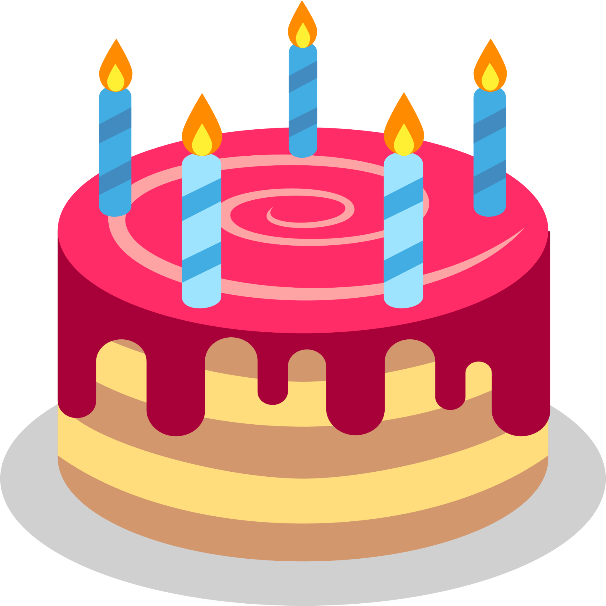 Birthday cake emoji