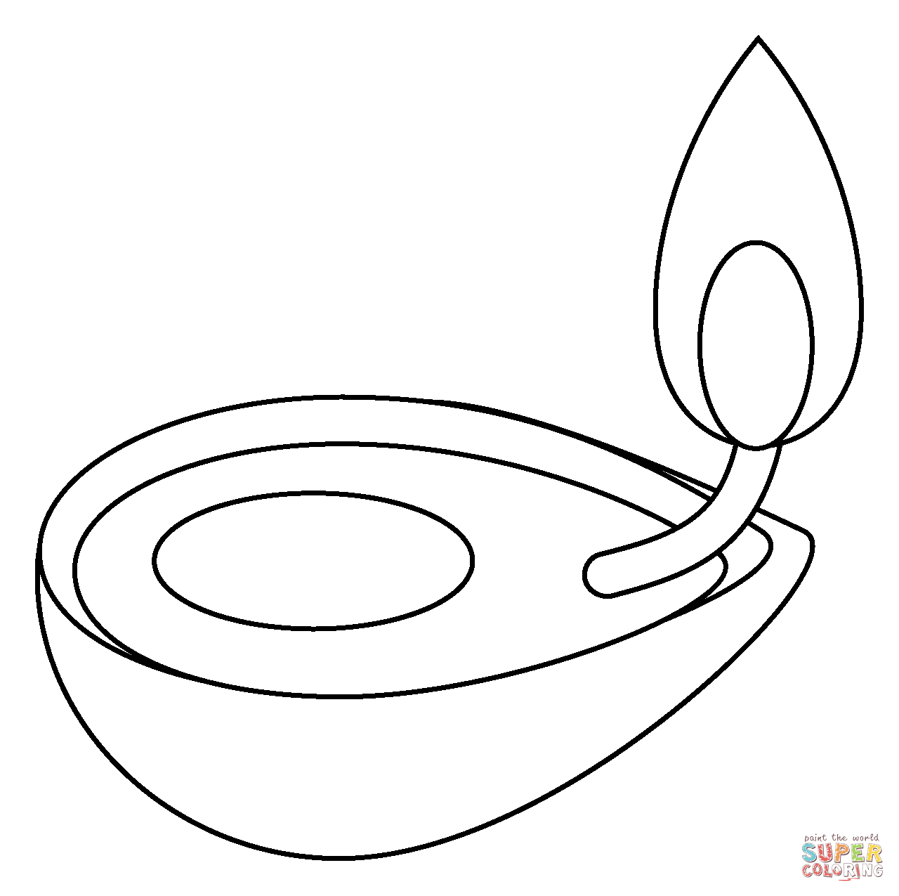 Diya lamp emoji coloring page free printable coloring pages