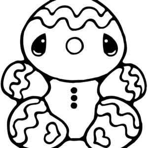 Gingerbread man coloring pages printable for free download