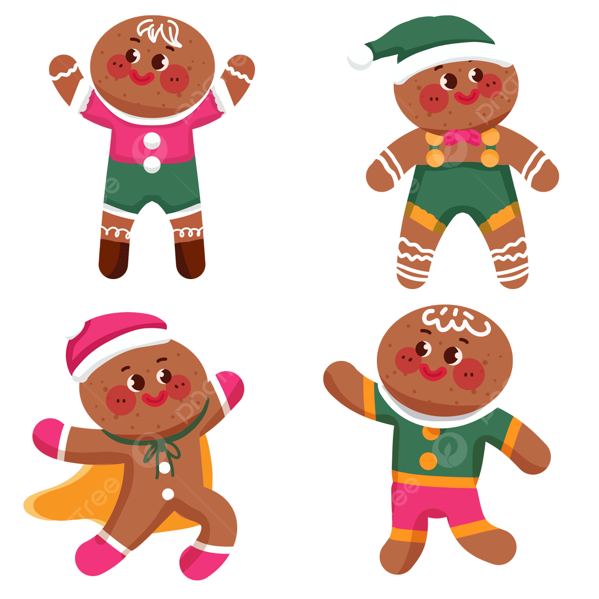 Christmas gingerbread man clipart transparent background christmas cartoon gingerbread man holiday lovely dessert christmas gingerbread man cartoon png image for free download