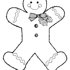 Gingerbread man coloring pages printable for free download