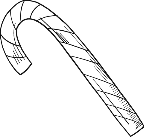 Candy cane coloring page free printable coloring pages