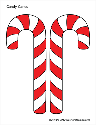Candy canes free printable templates coloring pages firstpalette candy cane coloring page candy cane crafts candy cane template