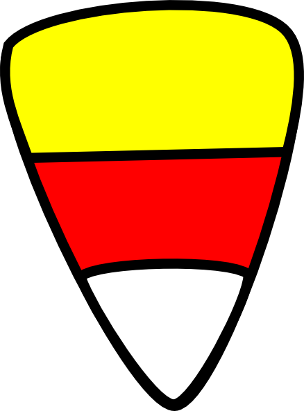 Candy corn point down clip art at
