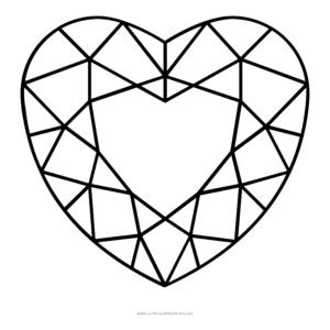 Diamond coloring pages printable for free download