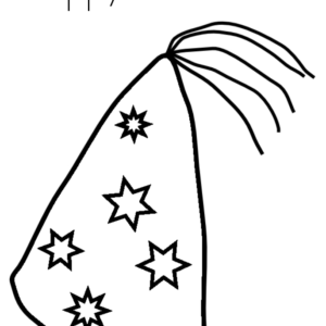 Happy new year hat coloring pages printable for free download