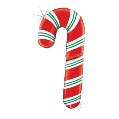 Betallic foil shape cm candy cane