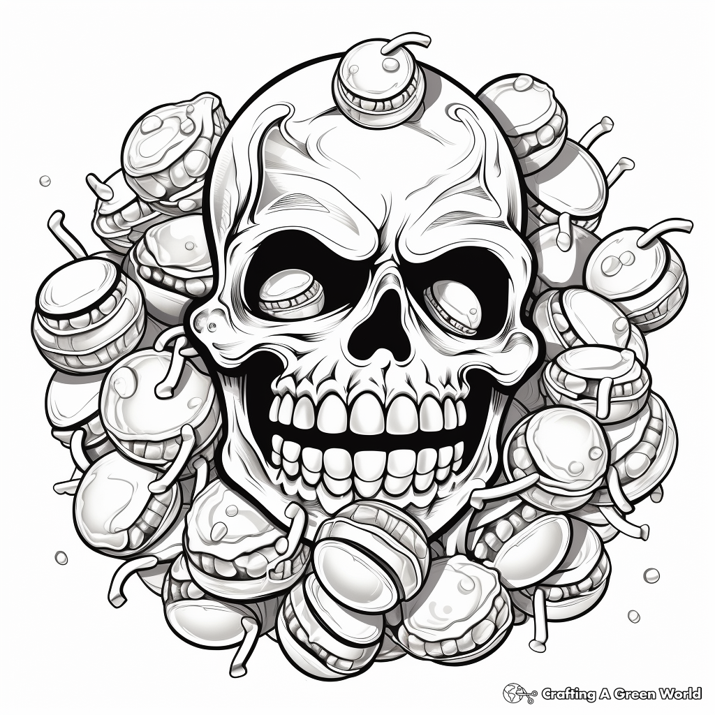 Candy coloring pages
