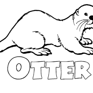 Otter coloring pages printable for free download