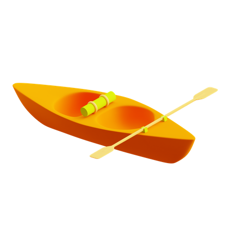 D kayak boat illustrations