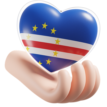 Ethiopia flag heart hand care flag d icon download in png obj or blend format