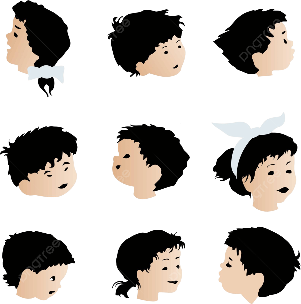 Children face png transparent images free download vector files