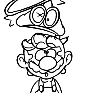 Super mario odyssey coloring pages printable for free download