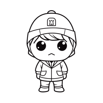 Cap coloring page png transparent images free download vector files