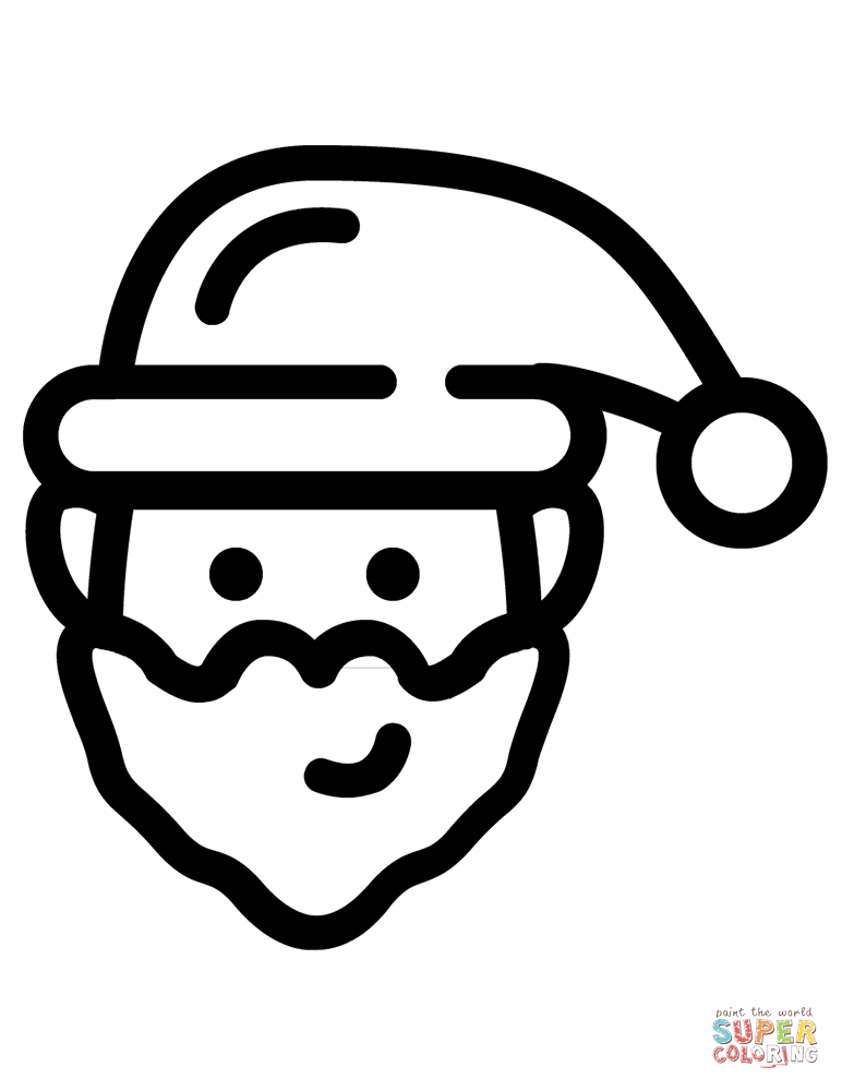Santa claus coloring page free printable coloring pages