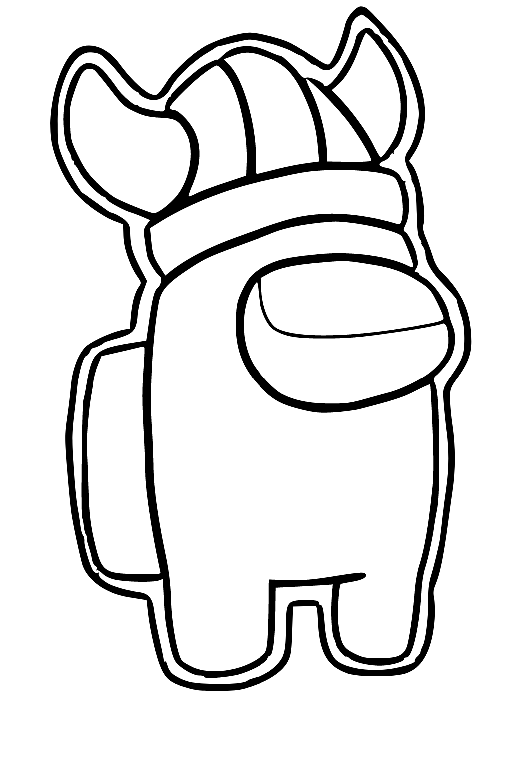 Free printable among us viking coloring page sheet and picture for adults and kids girls and boys