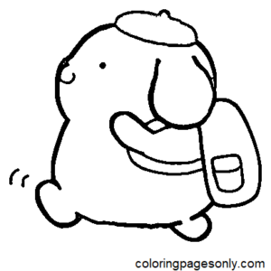 Pompompurin coloring pages printable for free download