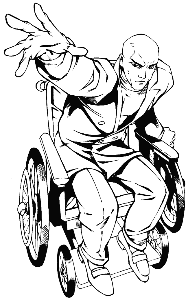 How to draw professor x from marvels x