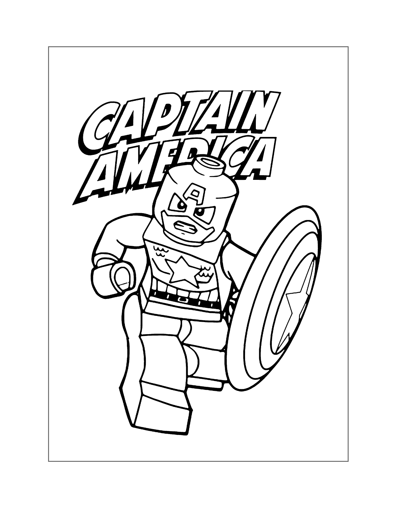 Captain america pages â printable pages