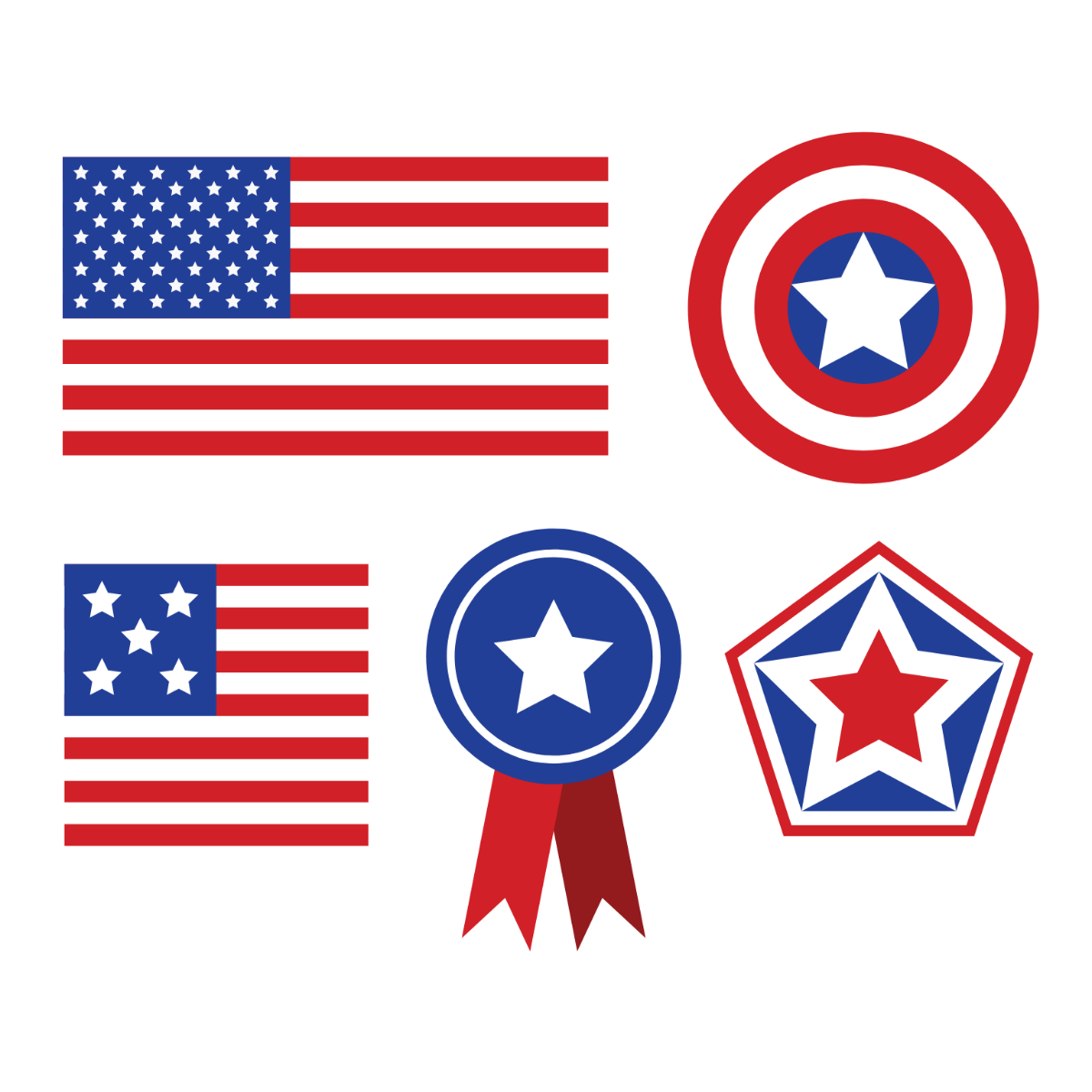 Free american flag vector
