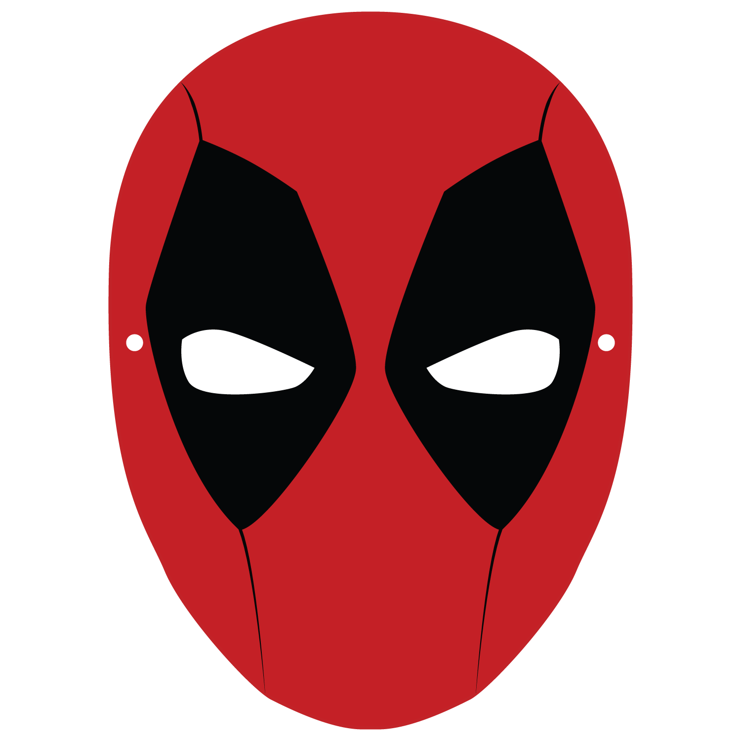 Deadpool mask template free printable papercraft templates