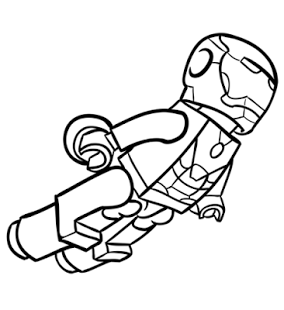 Lego super heroes marvel coloring iron man