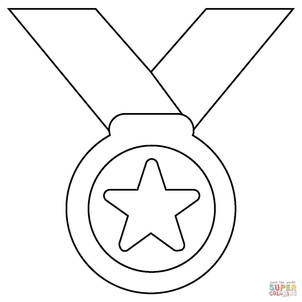 Sports medal emoji coloring page free printable coloring pages