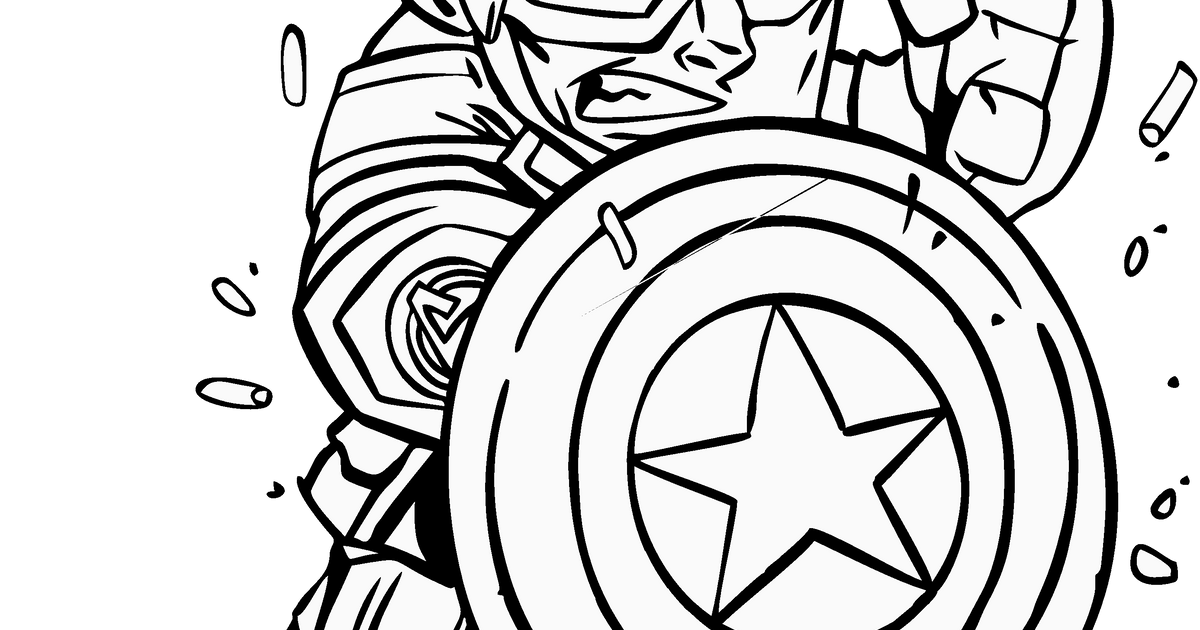 Hueforge black and white captain america behind shielddiy kids art by joseph salonis download free stl model