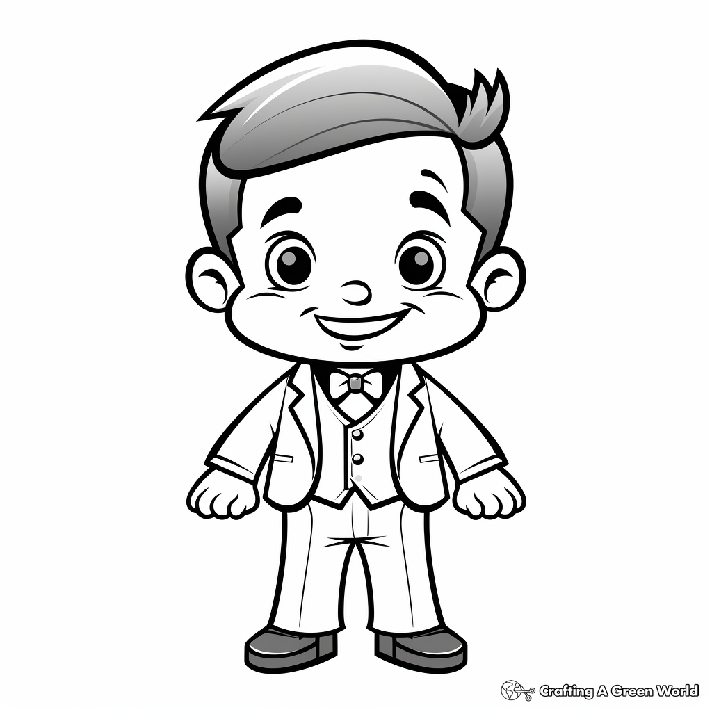 Suit coloring pages