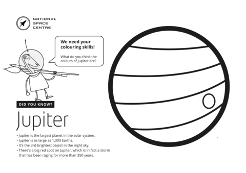 Planet jupiter coloring page free printable coloring pages