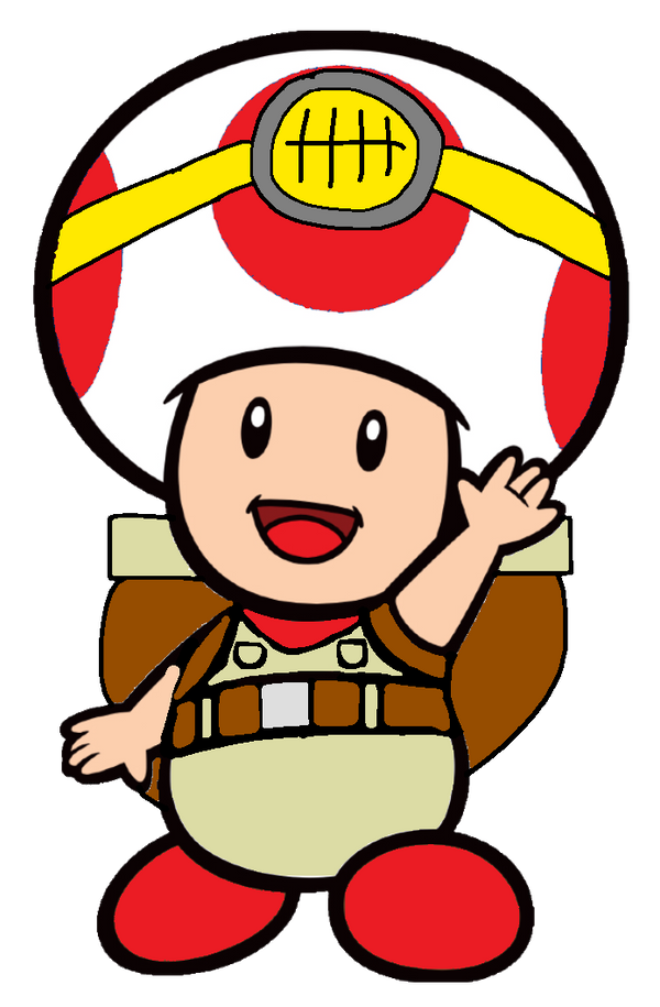 Captain toad super mario art mario super mario
