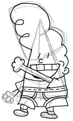 How to draw harold hutchins from captain underpants with simple steps