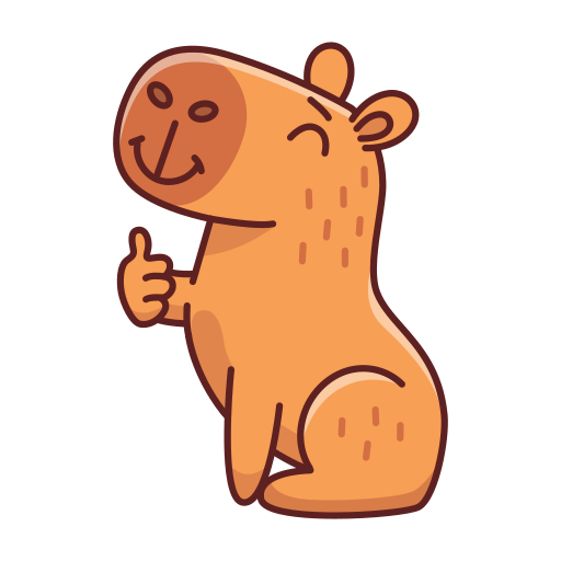 Capybara stickers