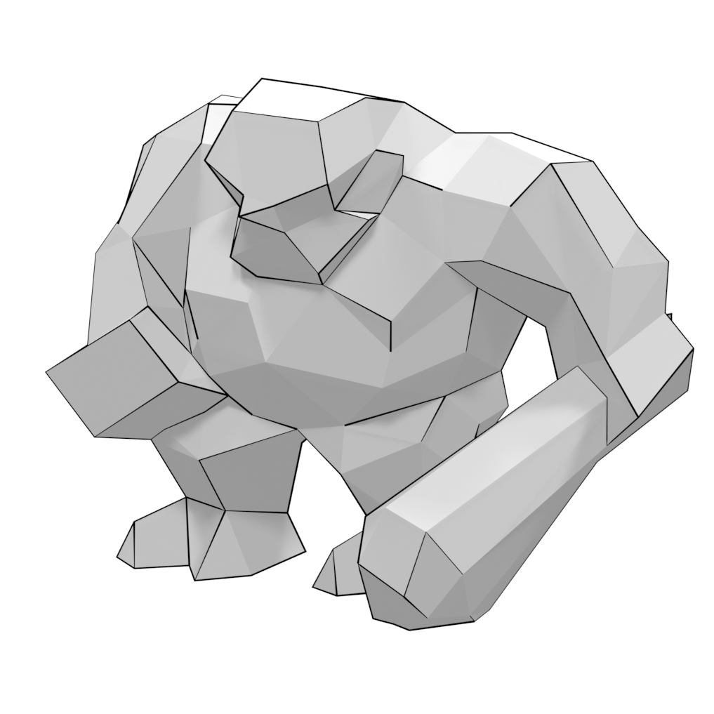 D papercraft model of ogre destroyer free printable papercraft templates