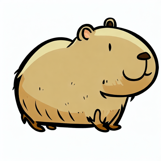 Capybara drawing ideas and easy step