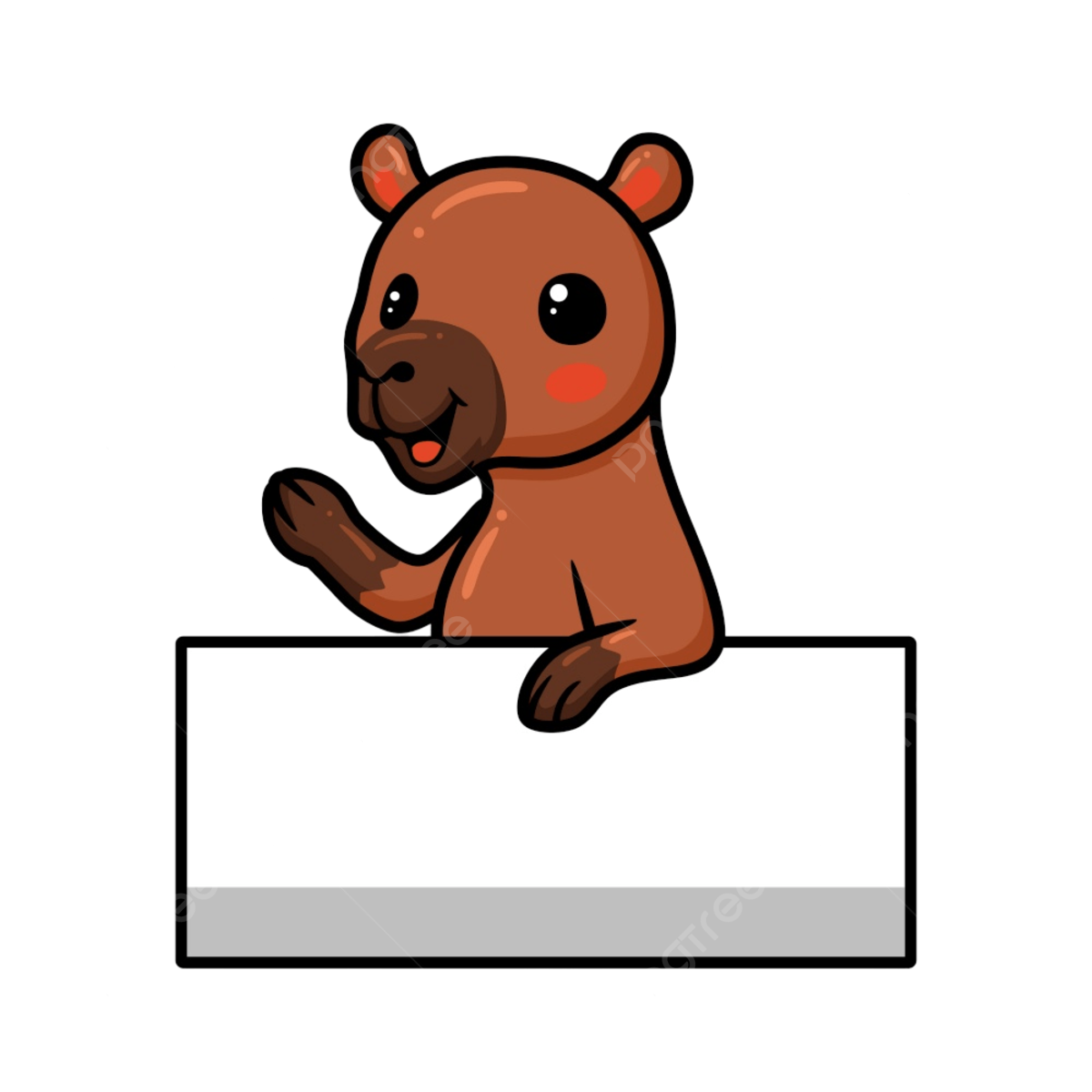 Capybara vector art png images free download on