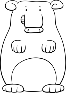 Funny cartoon coloring page png transparent images free download vector files