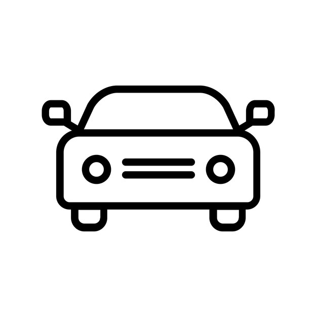 Premium vector hand drawn vehicle kawaii coloring page illustration