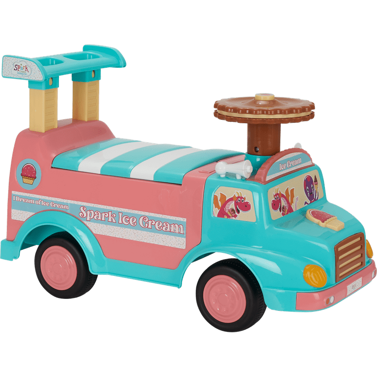 Spark create imagine interactive ice cream truck push ride on toy boys and girls ages