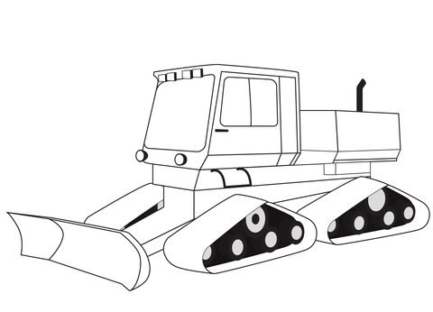 Snowcat coloring page free printable coloring pages