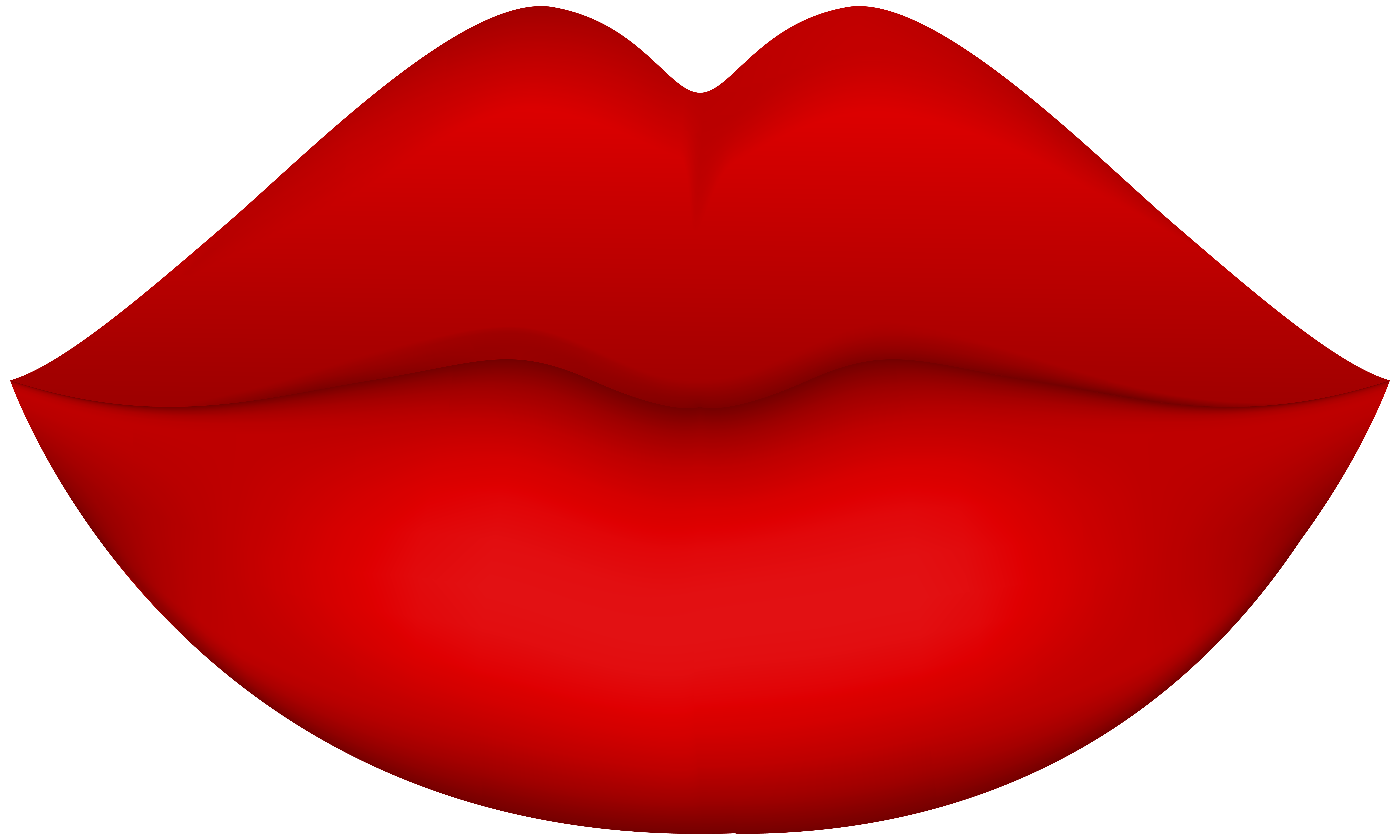 Female red lips png clip art