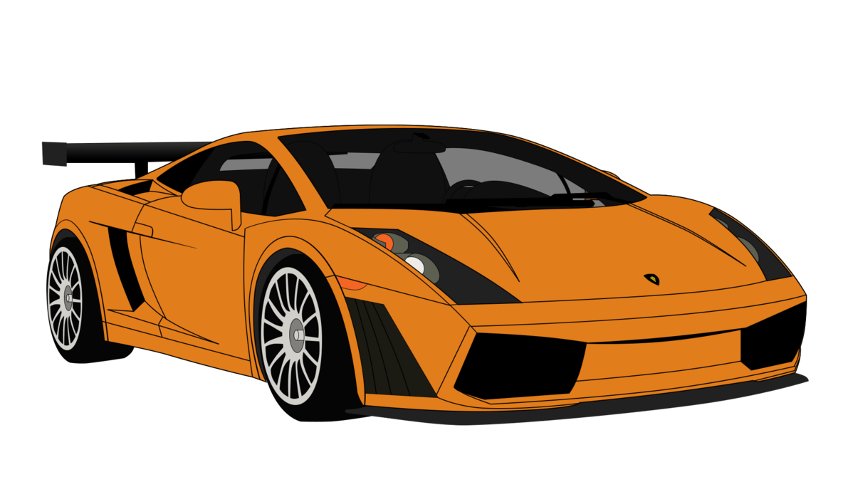 Free lamborghini gallardo vector psd