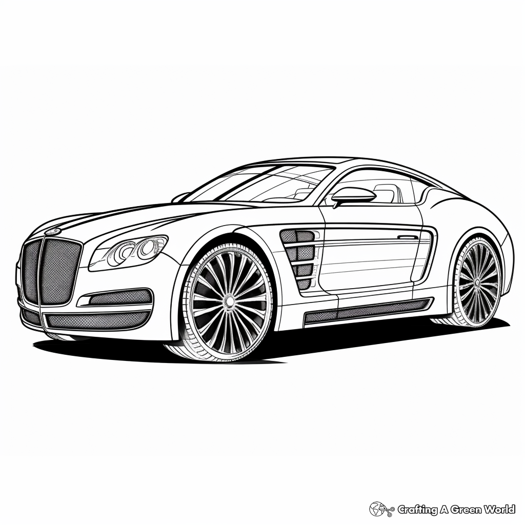 Car for adults coloring pages