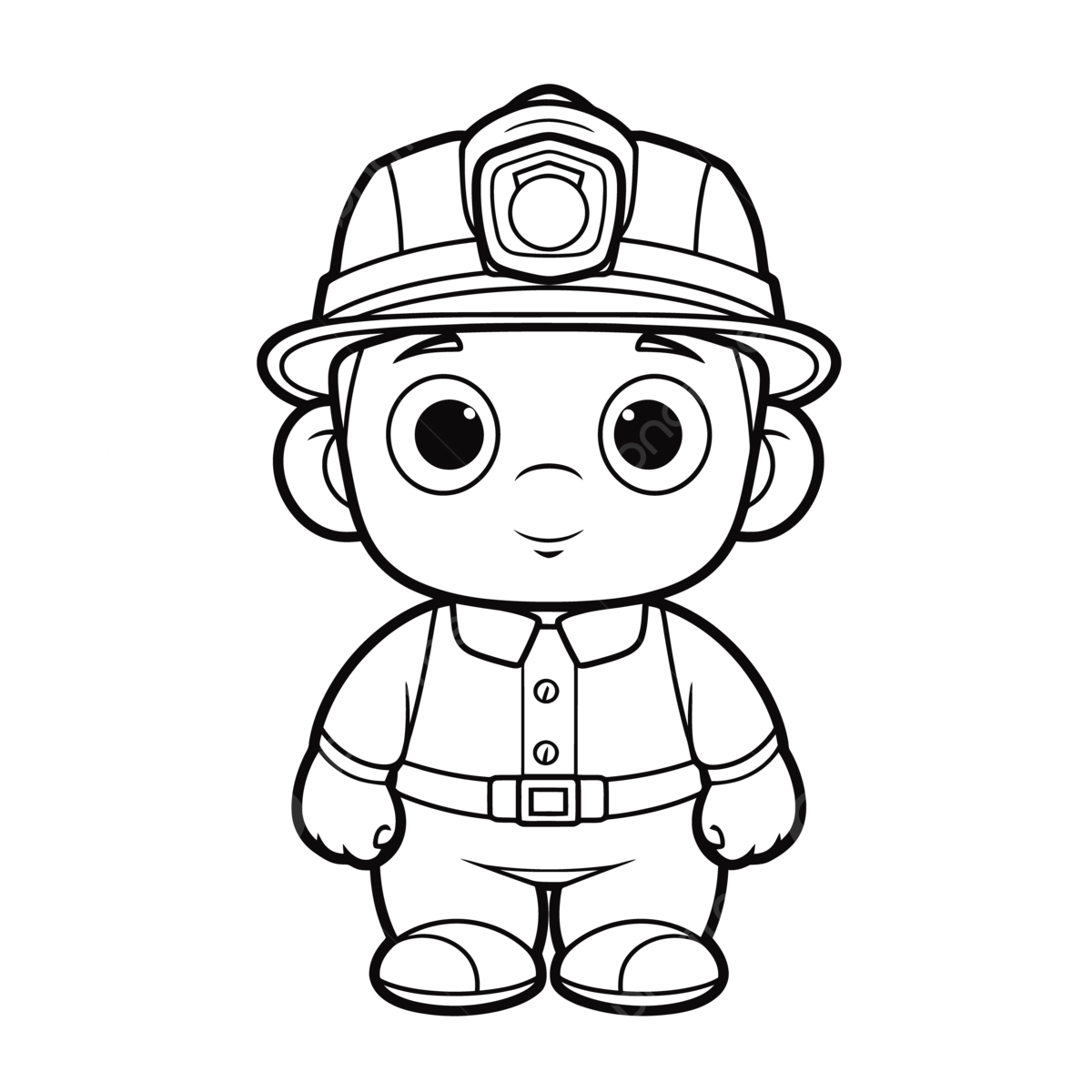 Little fireman cartoon coloring pages free online printable for toddlers outline sketch drawing vector car drawing fire drawing cartoon drawing png and vector with transparent background for free download