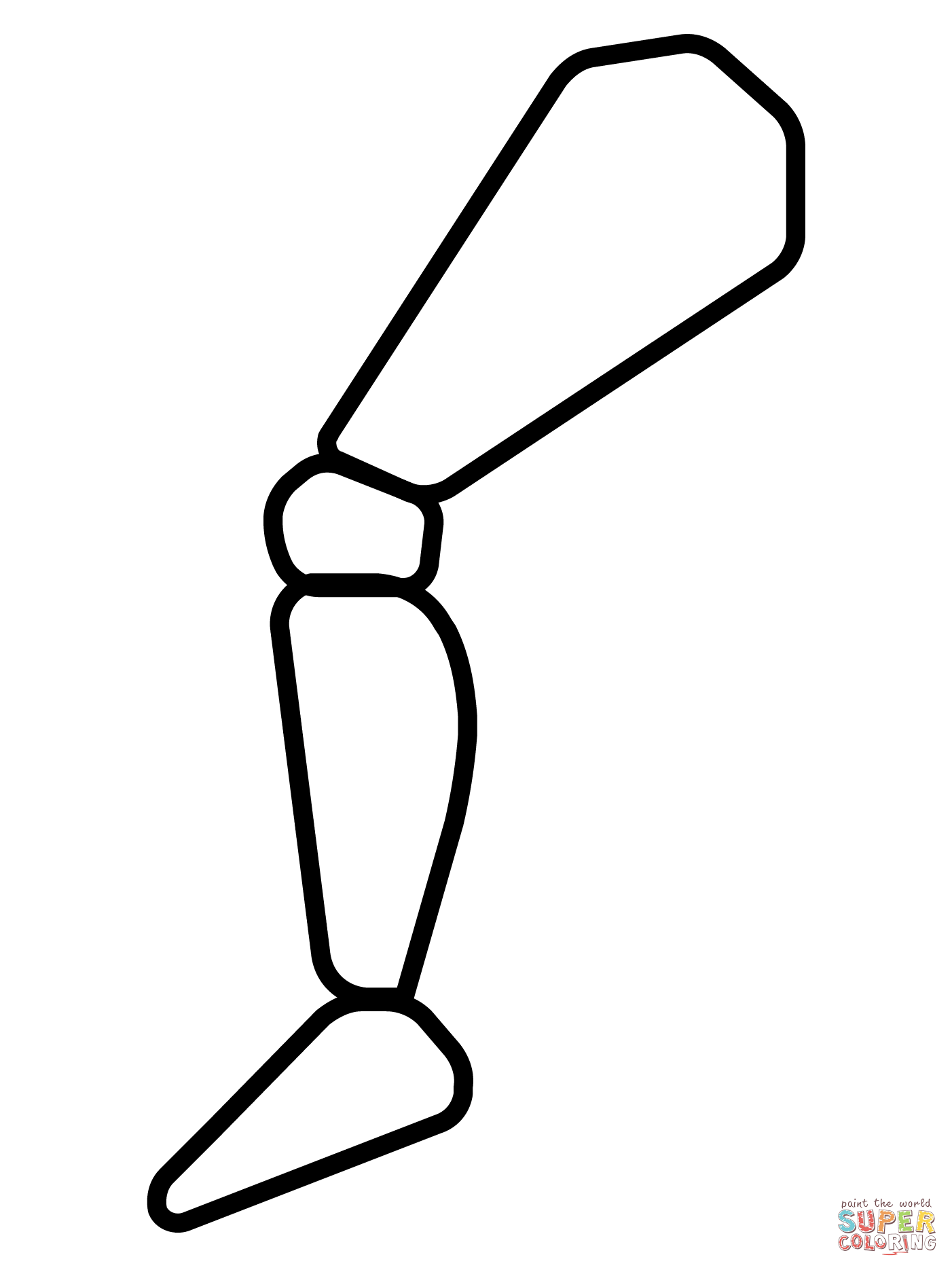 Mechanical leg emoji coloring page free printable coloring pages