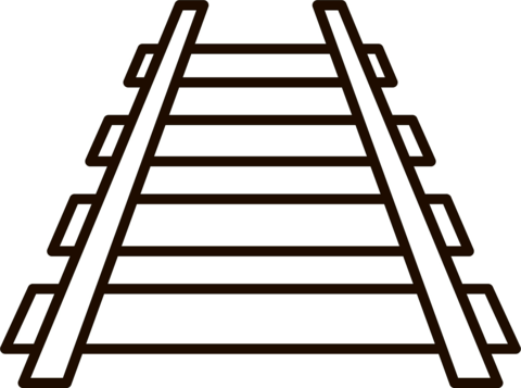 Train track coloring page free printable coloring pages