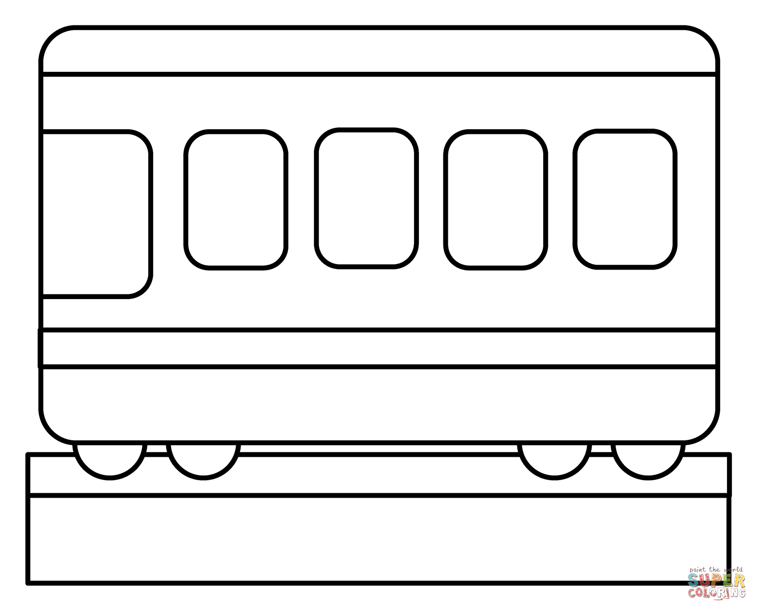 Railway car emoji coloring page free printable coloring pages